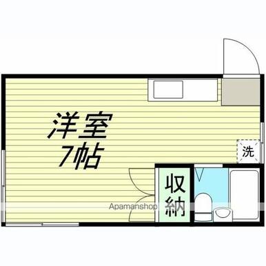 リバーサイド若葉町 203 1K