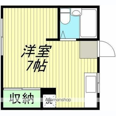 リバーサイド若葉町 201 1K